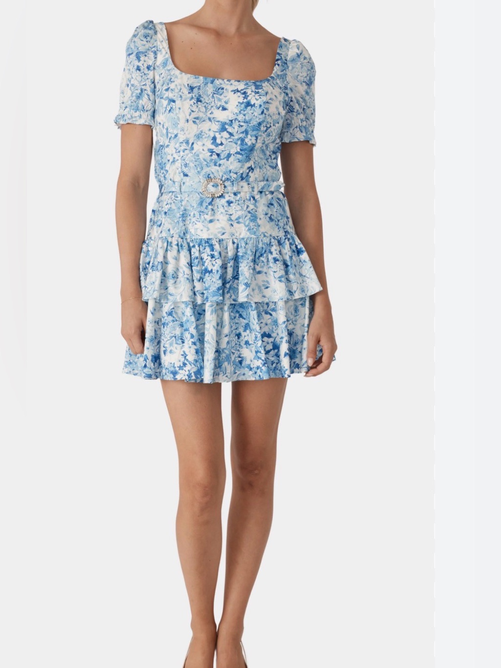 52. Generation Love Rosette Floral Poplin Dress Xs P2p 16”